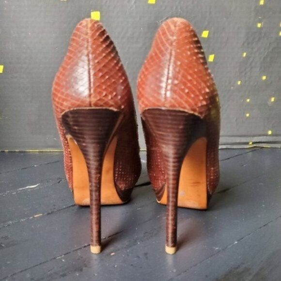 Zara Basic Collection Snakeskin heels - Picture 4 of 8